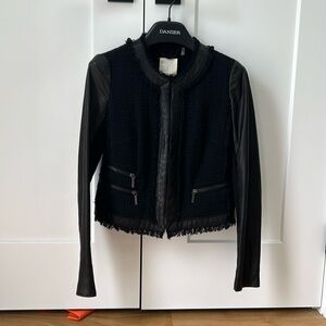 Rebecca Taylor jacket - classic, elegant leather and tweed